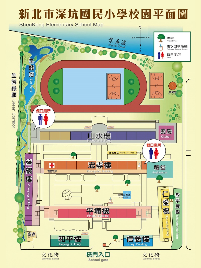 深坑國小校園平面圖